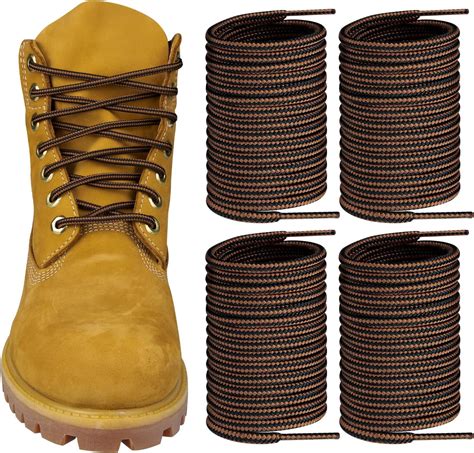 2 Pairs Boots Shoe Laces for Timberland Work Hiking Hunting Round ...