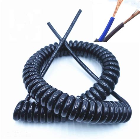 Electric Cable Spring Loaded Telescopic Spiral Cable Spring Loaded Coil ...