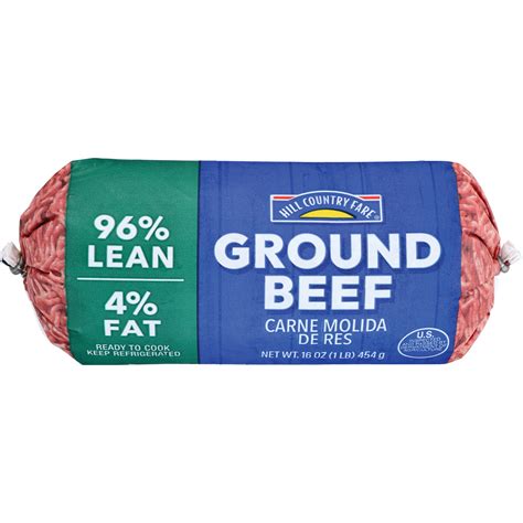 Hill Country Fare Ground Beef, 96% Lean, 1 lb | Joe V's Smart Shop ...