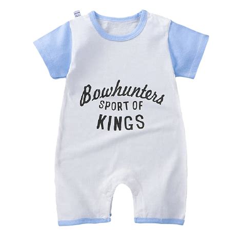 Hopscotch Baby Boys Cotton and Spandex Short Sleeves Text Printed ...