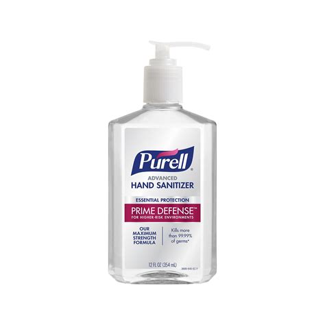 PURELL Prime Defense Advanced 85% Alcohol Gel Hand Sanitizer, 12 fl oz ...