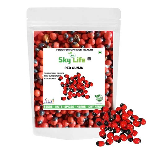 Sky Life® Red Gunja Seed - laal Chirmi Beej - Rakta Gunja - Chirmi ...