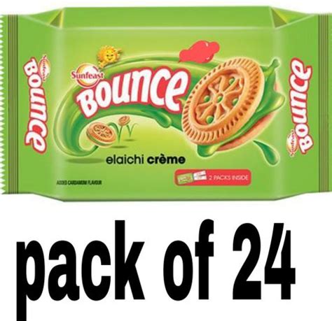 Sunfeast Bounce elichi cream biscuits Cream Sandwich Biscuit Price in ...