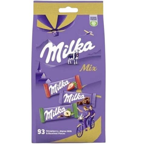 Milka Mini Mix Bag – Assorted Milk, Strawberry & Hazelnut Chocolates ...