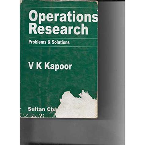 Operations Research Problems & Solutions Book Price in India, Specs ...