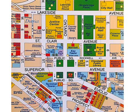 Map Of Downtown Cleveland Streets