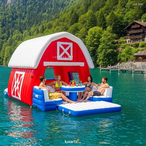 Inflatable Barn Lake Floats – Giant Floating Play Center for Lakes ...