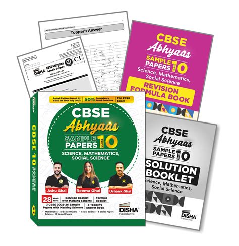 Disha CBSE Abhyaas Sample Papers Class 10 - Science, Mathematics & Soc ...