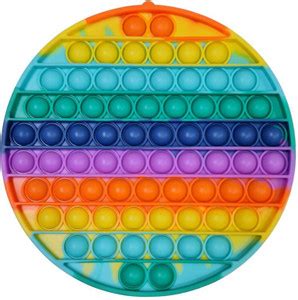 TOY GARRAGE Bubble Fidget Toy, Rainbow Circle Pop Learning Material ...