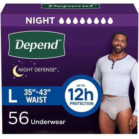 Snapklik.com : Depend Night Defense Adult Diapers, Incontinence Underwear For Men, Disposable ...