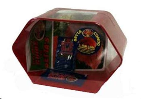 Zoo Med Betta Condo 1 Gallon Hexagon Red : Amazon.in: Pet Supplies