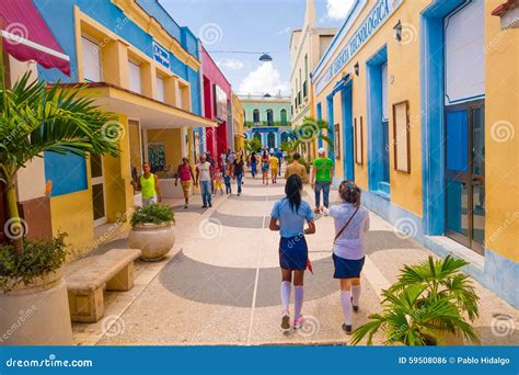 CAMAGUEY, CUBA - SEPTEMBER 4, 2015: Street View of Editorial Photo ...