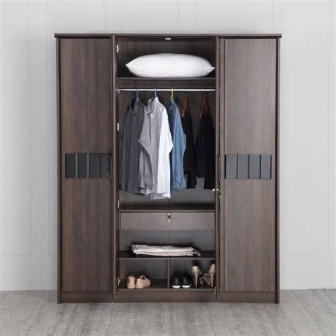 Buy Lewis Nxt 4-Door Wardrobe - Brown from Home Centre at just INR 93750.0