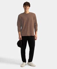 Buy Super Combed Cotton Rich Solid Round Neck Full Sleeve T-Shirt ...