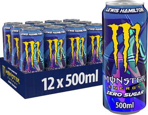 Monster Energy Lewis Hamilton Zero Sugar -energiajuoma, 500 ml, 12-pack ...