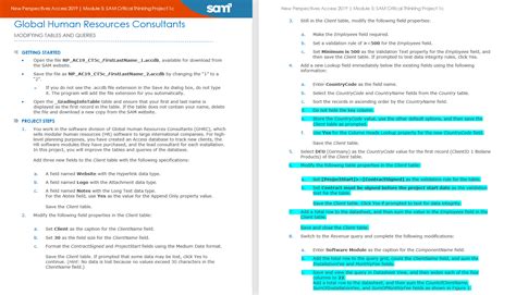 Access Module 3 Sam Project 的图像结果