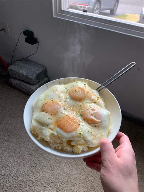Nothing like rice and eggs : r/eggs