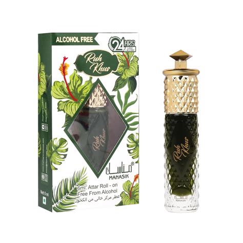 Manasik Ruh Khus Premium Attar, Soothing Fragrance, Long Lasting Roll ...