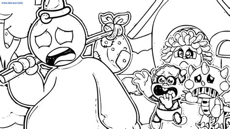 Poppy Playtime Chapter 4 Doey The Doughman Coloring Page