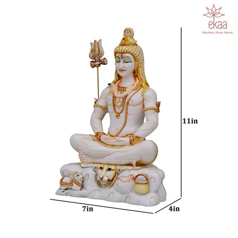 Lord Shiva Idol Culture Marble – Ekaa Handicrafts