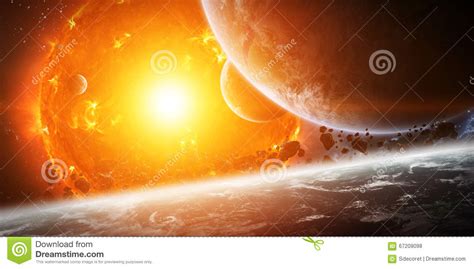 Image result for Earth Exploding Sun Behind