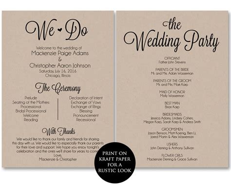 Image result for Ceremony Program Examples
