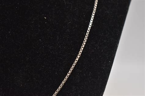 Vintage Sterling Silver 925 Italian Box Chain Necklace 54cm - Etsy