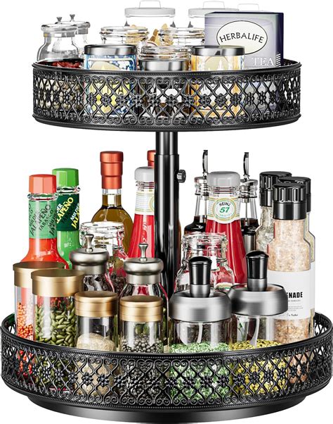 Amazon.com - Lazy Susan Organizer Spice Rack - Spice Organization for ...