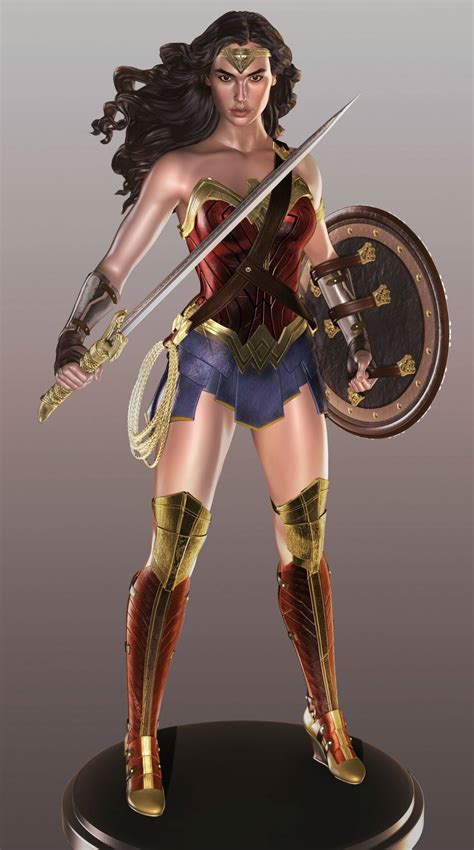 Wonder Woman Statue - 3D Model by cheriloyet
