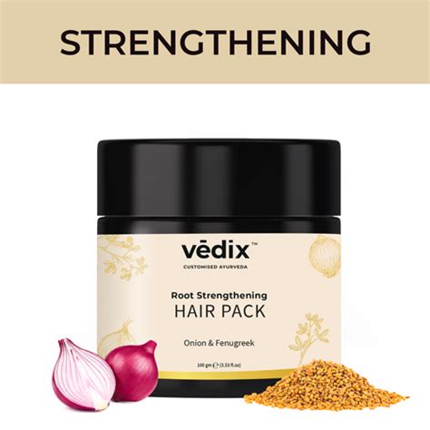 Buy Vedix Onion + Fenugreek Root Strengthening Hair Pack 100gms