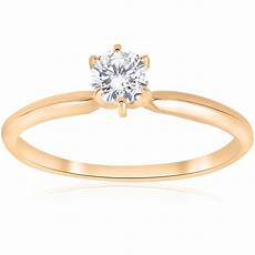 Engagement Rings Yellow Gold Solitaire by 14k Yellow Gold 1 4ct Solitaire Engagement Engagement Rings Yellow Gold Solitaire