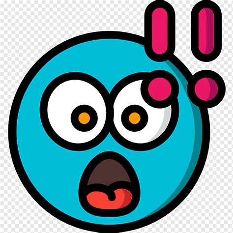 Shocked emoji, surprised blue emoji, png | PNGWing