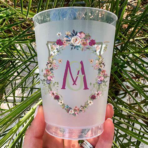 Full Color Winter Wedding Shatterproof Cups - GB Design House