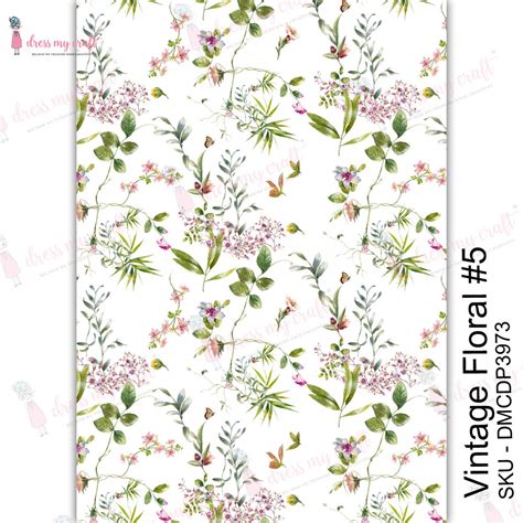 Vintage Floral #5 - Transfer Me – Dress my craft