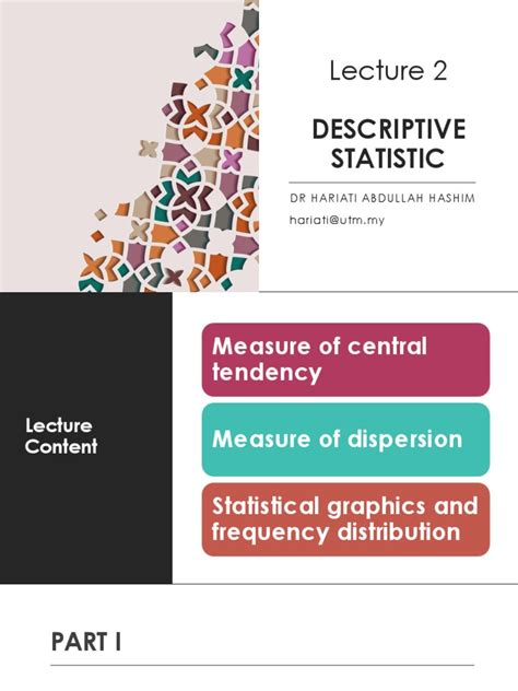 Image result for Descriptive Statistics Lectures