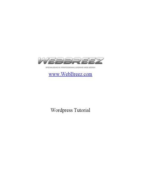 Image result for WordPress Tutorial PDF Complete Guide