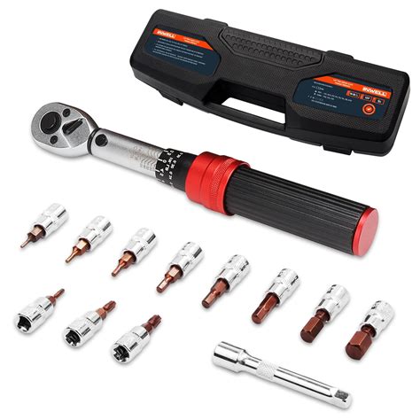 Inwell 1/4 Inch Drive Torque Wrench, 10-50 in./lbs. (1-6 Nm), Chrome ...