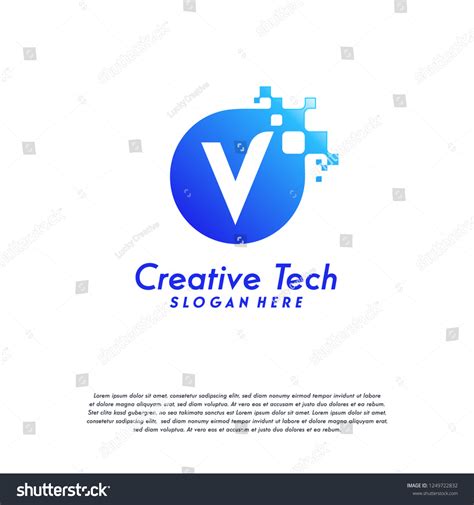 Pixel Letter V Logo Designs V Stock Vector (Royalty Free) 1249722832 | Shutterstock