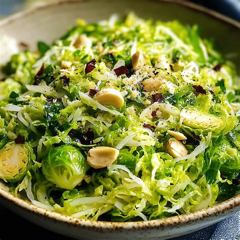 Easy Shaved Brussels Sprout Salad Recipe to Try - Delectable Recipe