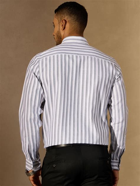 Vertical Stripes Regular Fit Formal Shirt – Dennison Fashion India