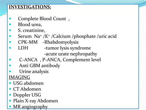 Acute kidney injury | PPTX