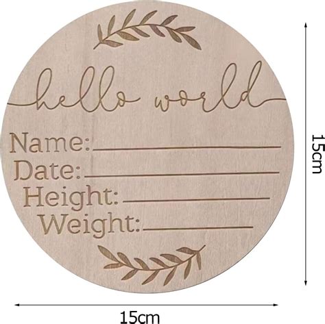 Baby Announcement Sign, Hello World Baby Name Sign India | Ubuy