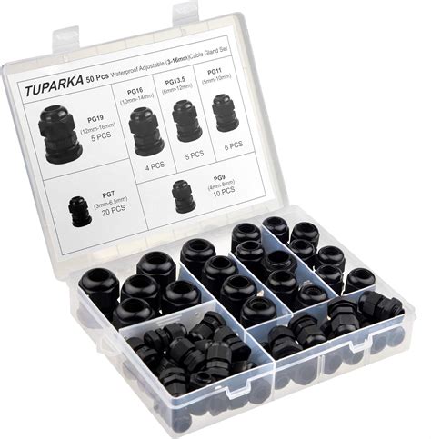 TUPARKA 50 Pack Cable Gland Waterproof Adjustable India | Ubuy