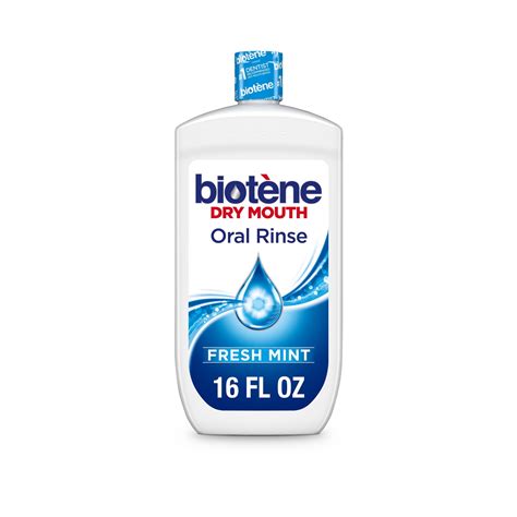 Biotène Fresh Mint Dry Mouth Relief Mouthwash, Alcohol-Free, 16 Ounces - Walmart.com