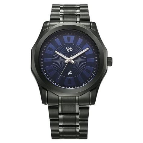 Buy Online Vyb Horizon By Fastrack Quartz Analog Blue Dial Metal Strap ...