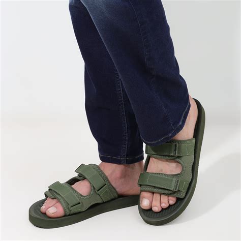 Men Platform Sandals Olive Green (PS5)