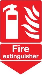 SRG INFOTECH Fire Extinguisher below sign stickers and boards Emergency ...