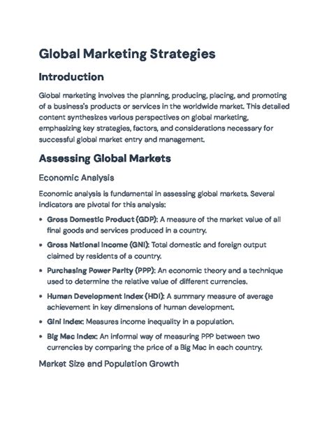 Global Marketing Strategies: Analysis and Key Entry Considerations - Global Marketing Strategies ... - introduction to global marketing