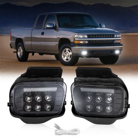 LED Fog Lights with DRL for Chevy Silverado 1500/2500HD/3500HD 2003 2004 2005 2006 All Models ...
