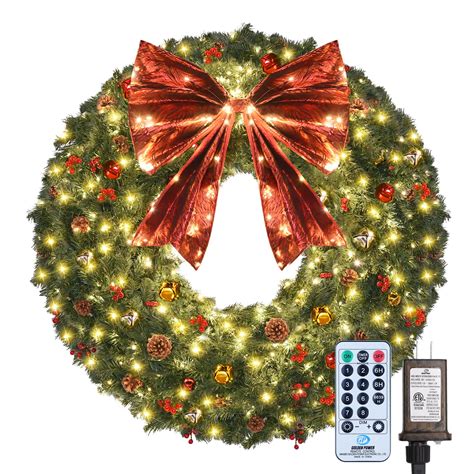 Amazon.com: 48 Inch Christmas Wreath - Dailyart Extra Large Christmas ...